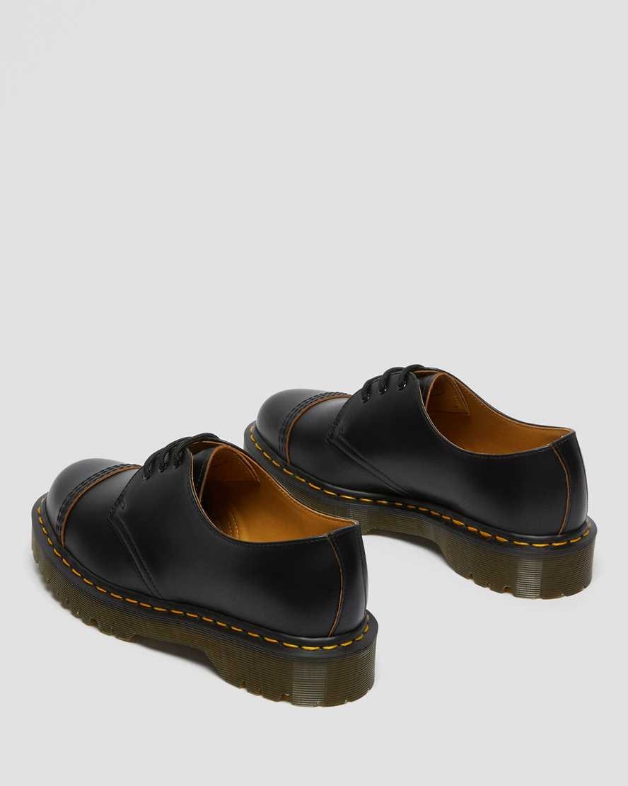 Dr Martens 1461 Bex Made in England Kappe Cap Oxfords Schuhe Damen Schwarz | GHT-754162