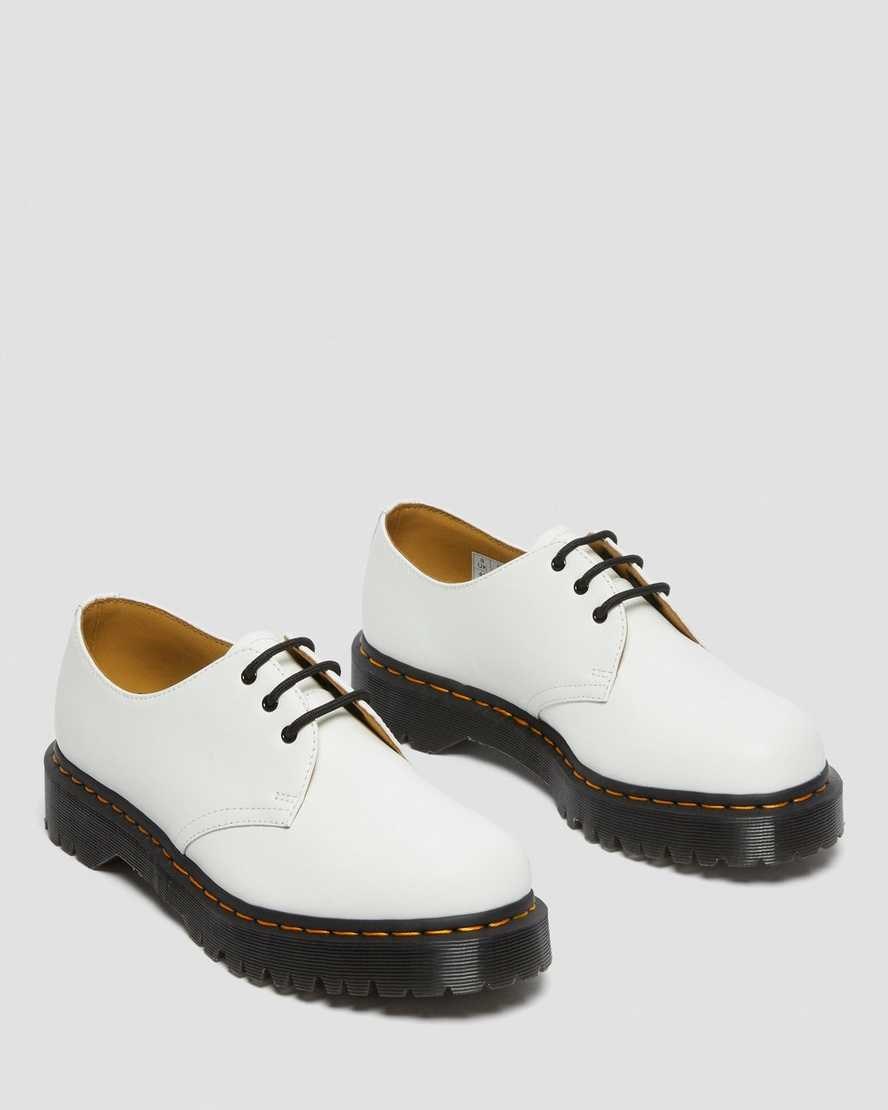 Dr Martens 1461 Bex Smooth Leder Oxfords Schuhe Damen Weiß | WJT-867291