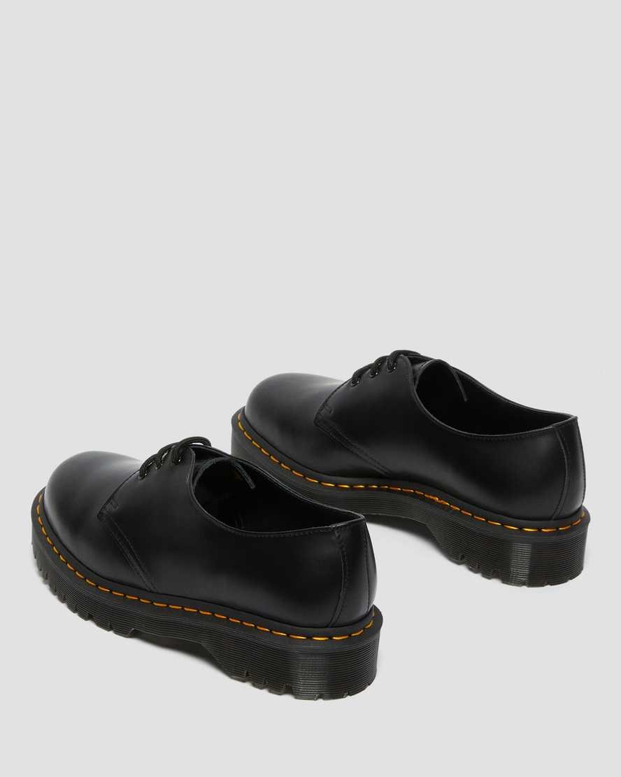 Dr Martens 1461 Bex Smooth Leder Oxfords Schuhe Damen Schwarz | XBC-130497