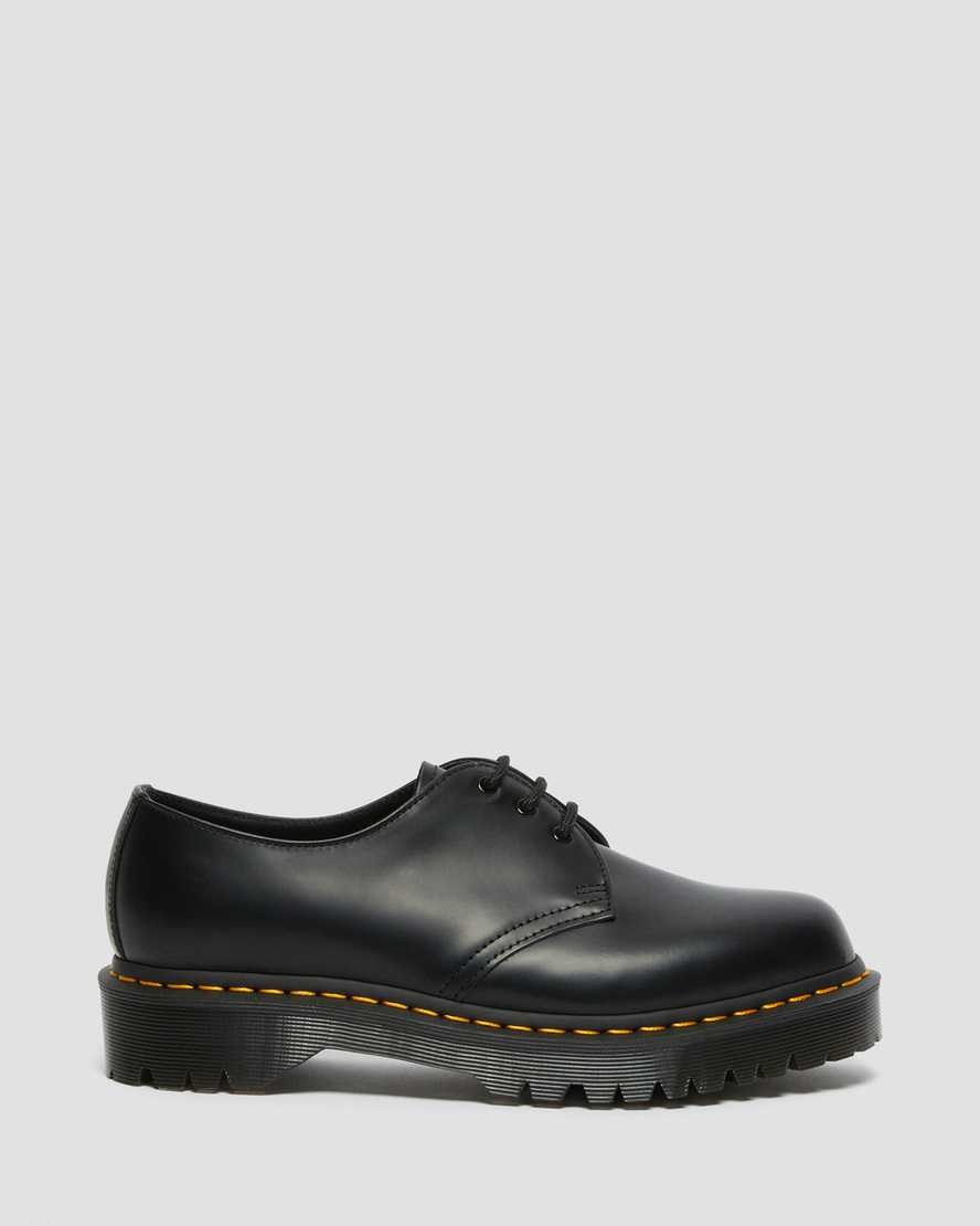 Dr Martens 1461 Bex Smooth Leder Oxfords Schuhe Damen Schwarz | XBC-130497