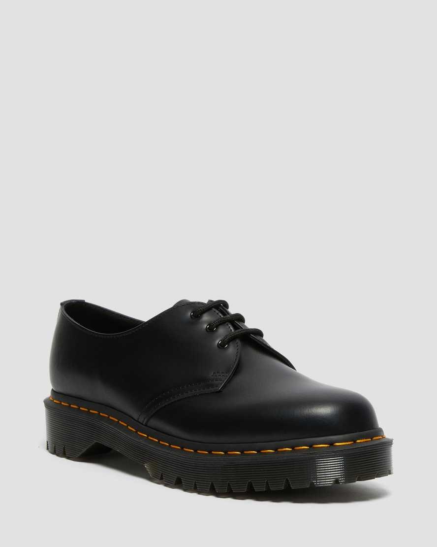 Dr Martens 1461 Bex Smooth Leder Oxfords Schuhe Damen Schwarz | XBC-130497