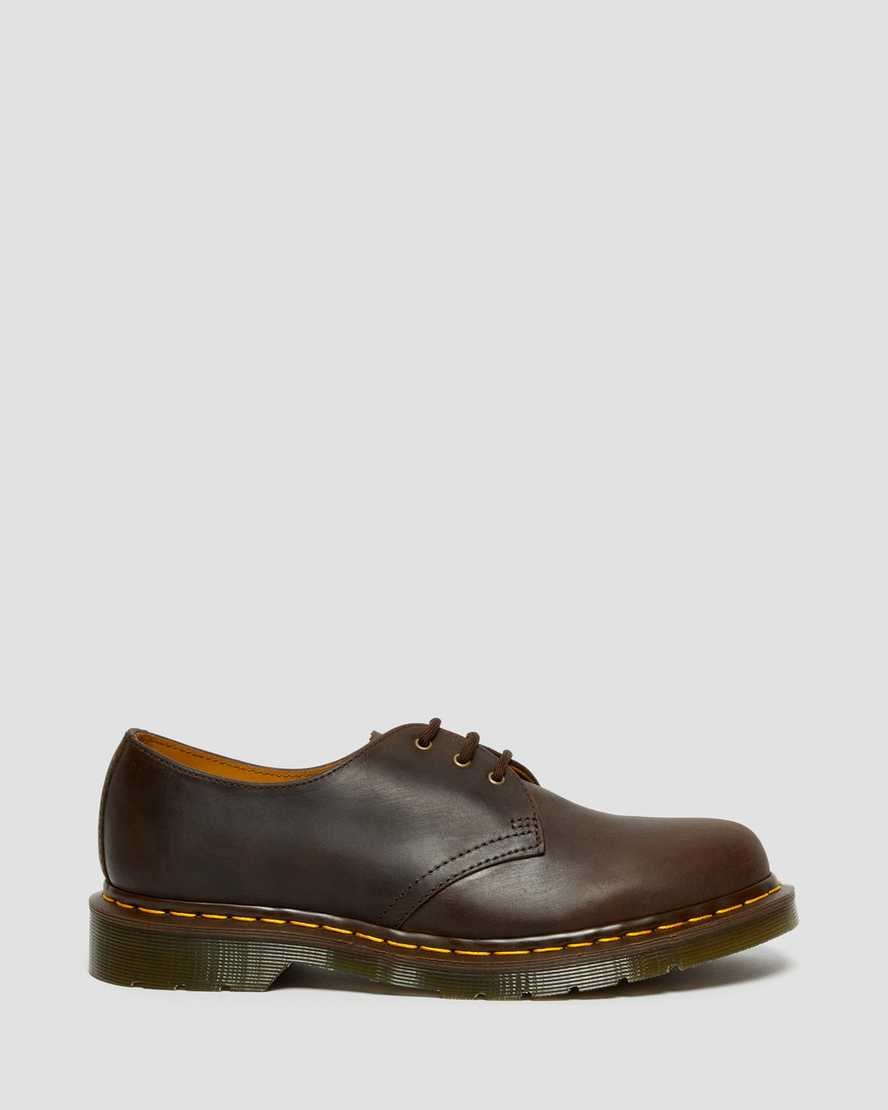 Dr Martens 1461 Crazy Horse Leder Oxfords Schuhe Damen Braun | IOD-930582