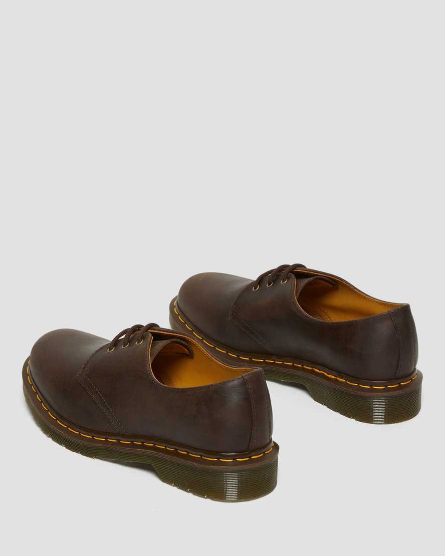 Dr Martens 1461 Crazy Horse Leder Oxfords Schuhe Damen Braun | IOD-930582