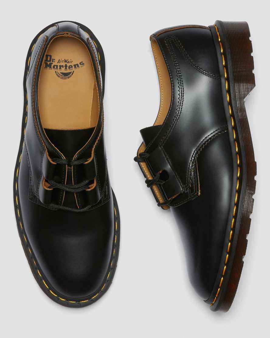 Dr Martens 1461 Ghillie Leder Oxfords Schuhe Damen Schwarz | VMP-263745