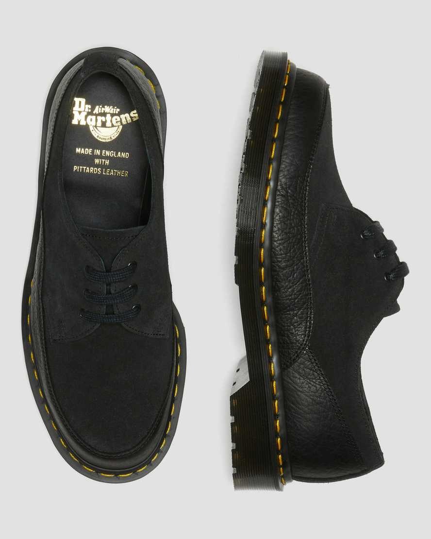 Dr Martens 1461 Guard Made in England Leder Oxfords Schuhe Herren Schwarz | EMX-941578