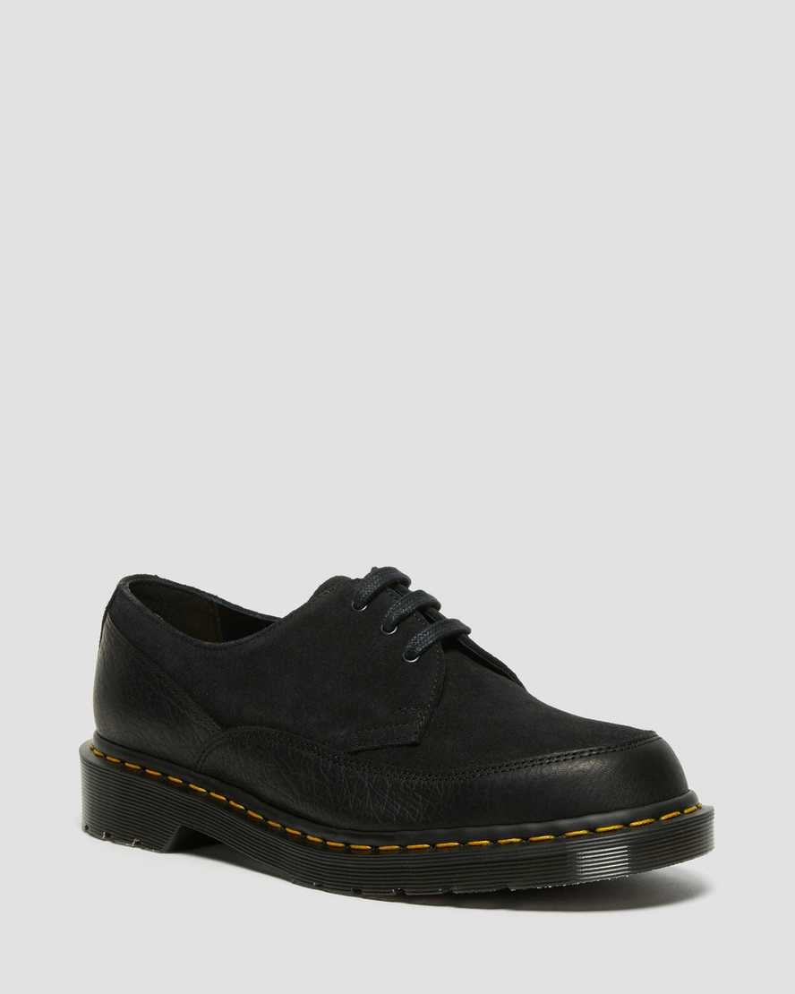 Dr Martens 1461 Guard Made in England Leder Oxfords Schuhe Herren Schwarz | EMX-941578