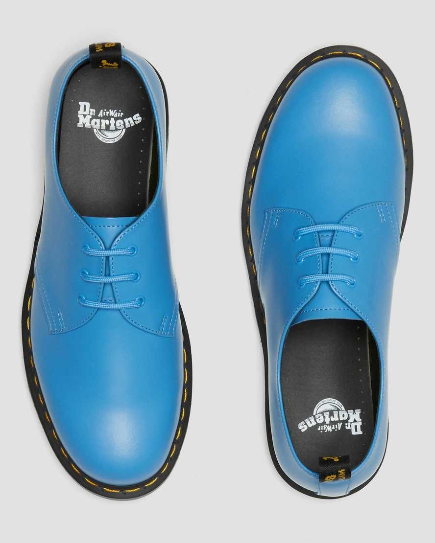 Dr Martens 1461 Iced Smooth Leder Oxfords Schuhe Damen Blau | MJF-637150