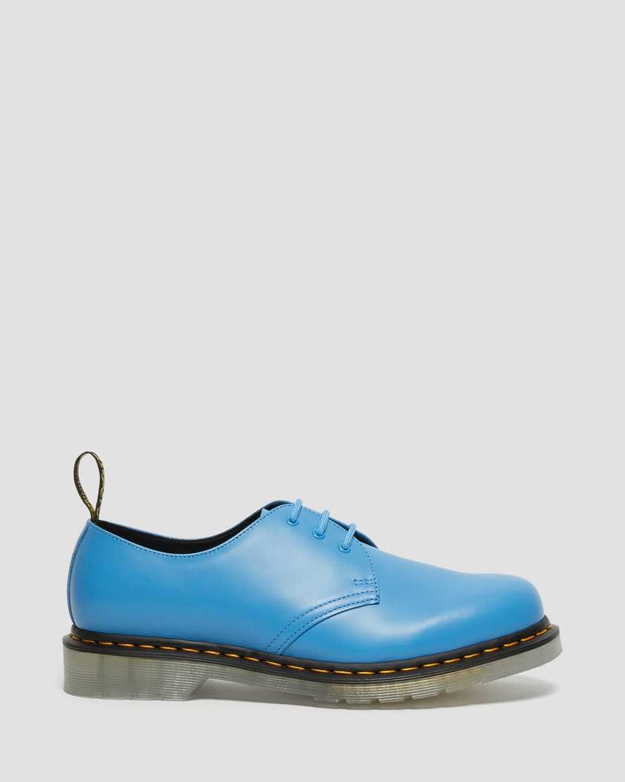 Dr Martens 1461 Iced Smooth Leder Oxfords Schuhe Damen Blau | MJF-637150