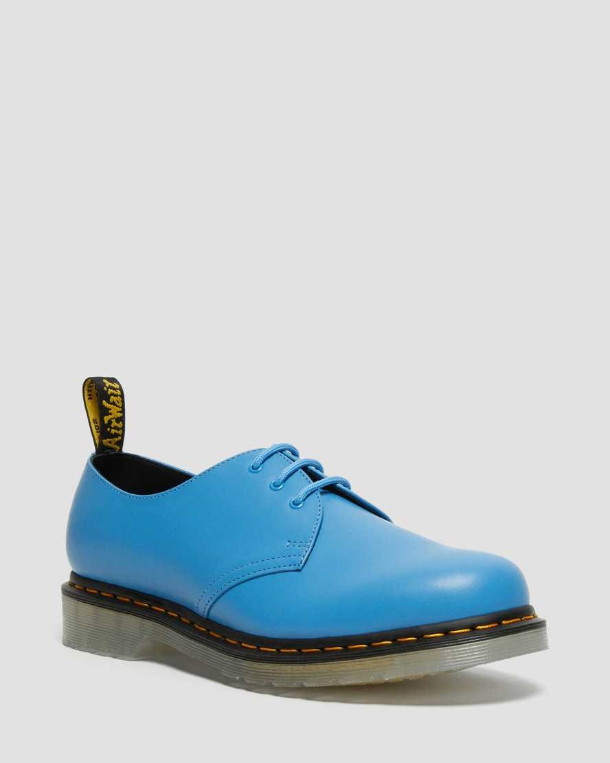 Dr Martens 1461 Iced Smooth Leder Oxfords Schuhe Damen Blau | MJF-637150