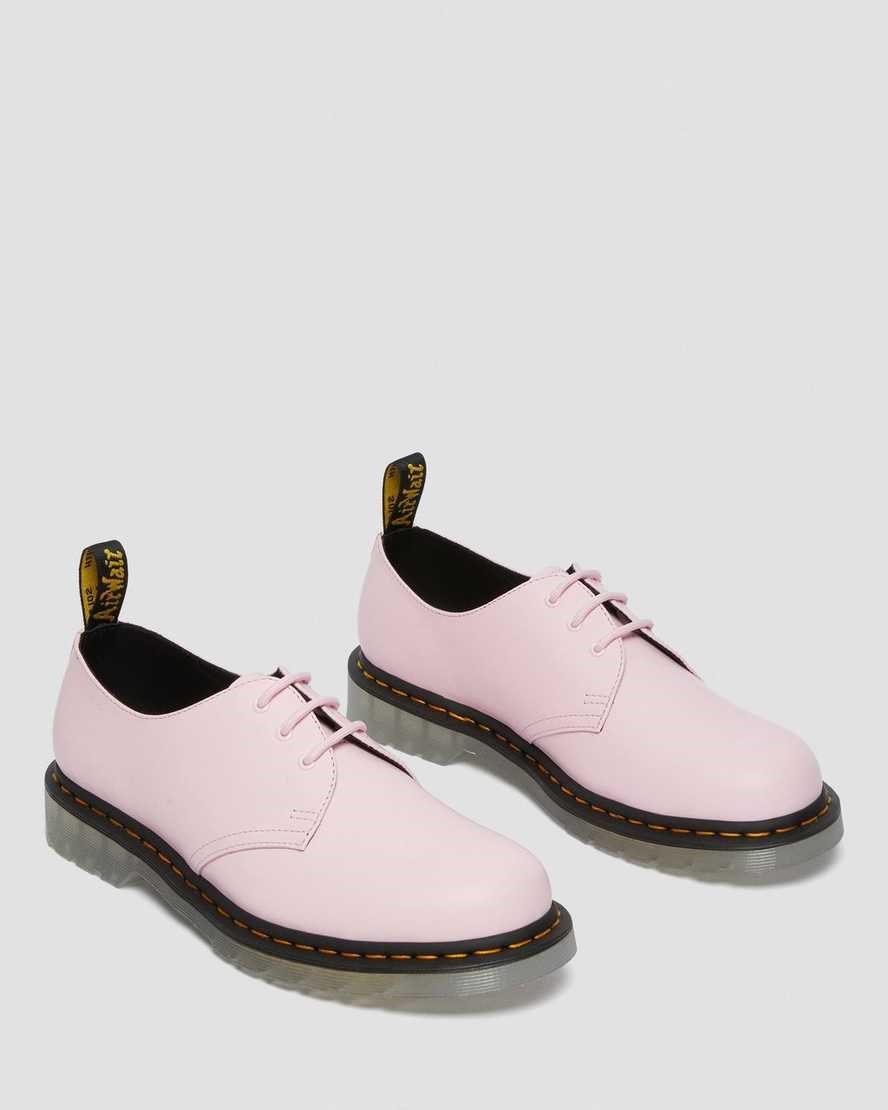 Dr Martens 1461 Iced Smooth Leder Oxfords Schuhe Damen Rosa | TKO-689047