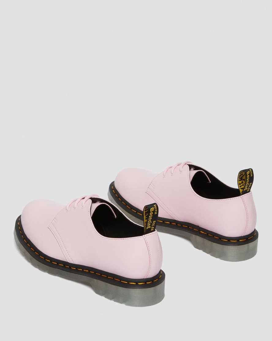 Dr Martens 1461 Iced Smooth Leder Oxfords Schuhe Damen Rosa | TKO-689047