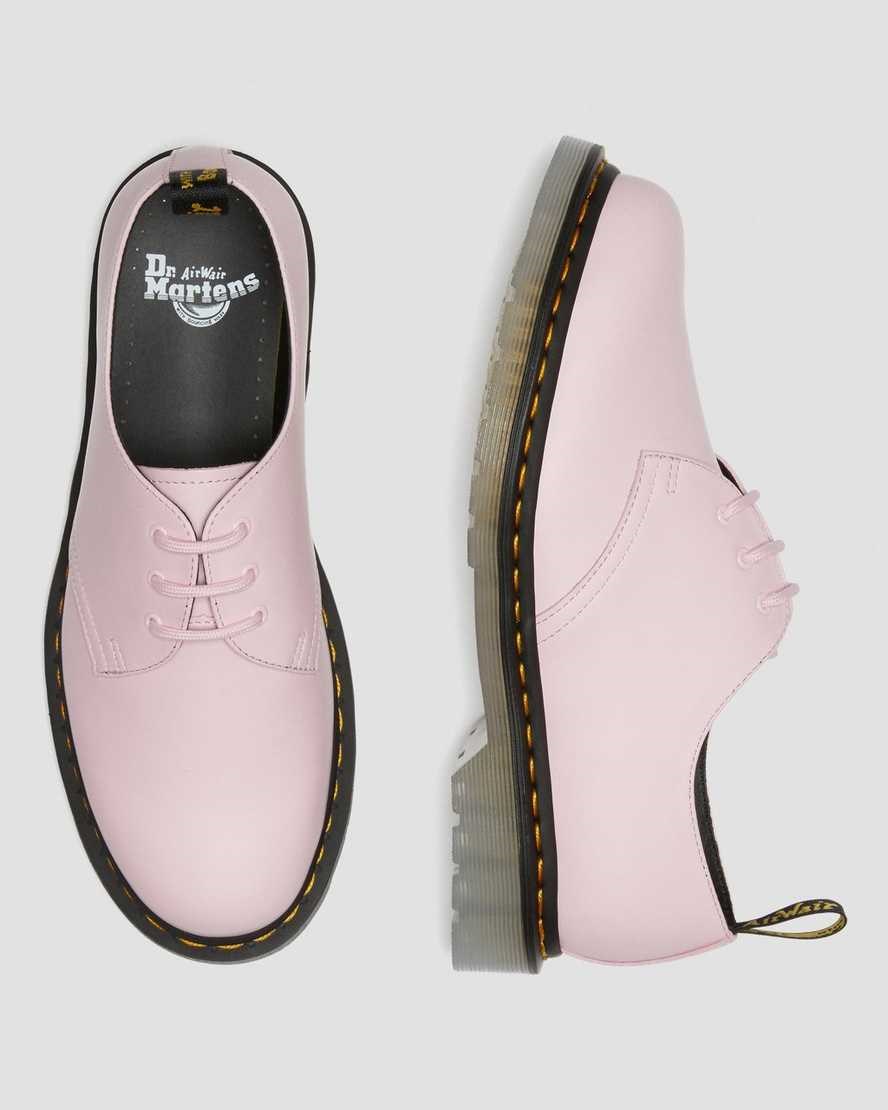 Dr Martens 1461 Iced Smooth Leder Oxfords Schuhe Damen Rosa | TKO-689047