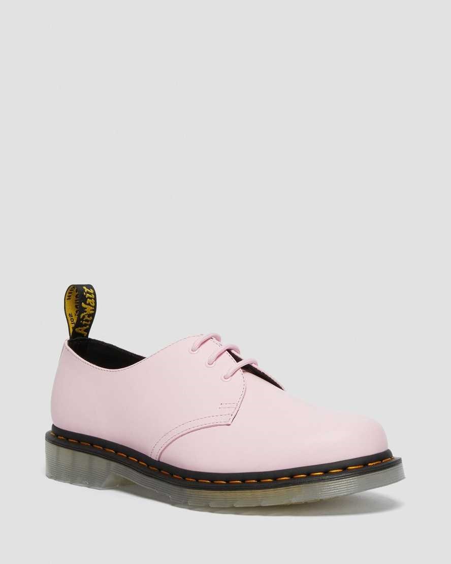 Dr Martens 1461 Iced Smooth Leder Oxfords Schuhe Damen Rosa | TKO-689047