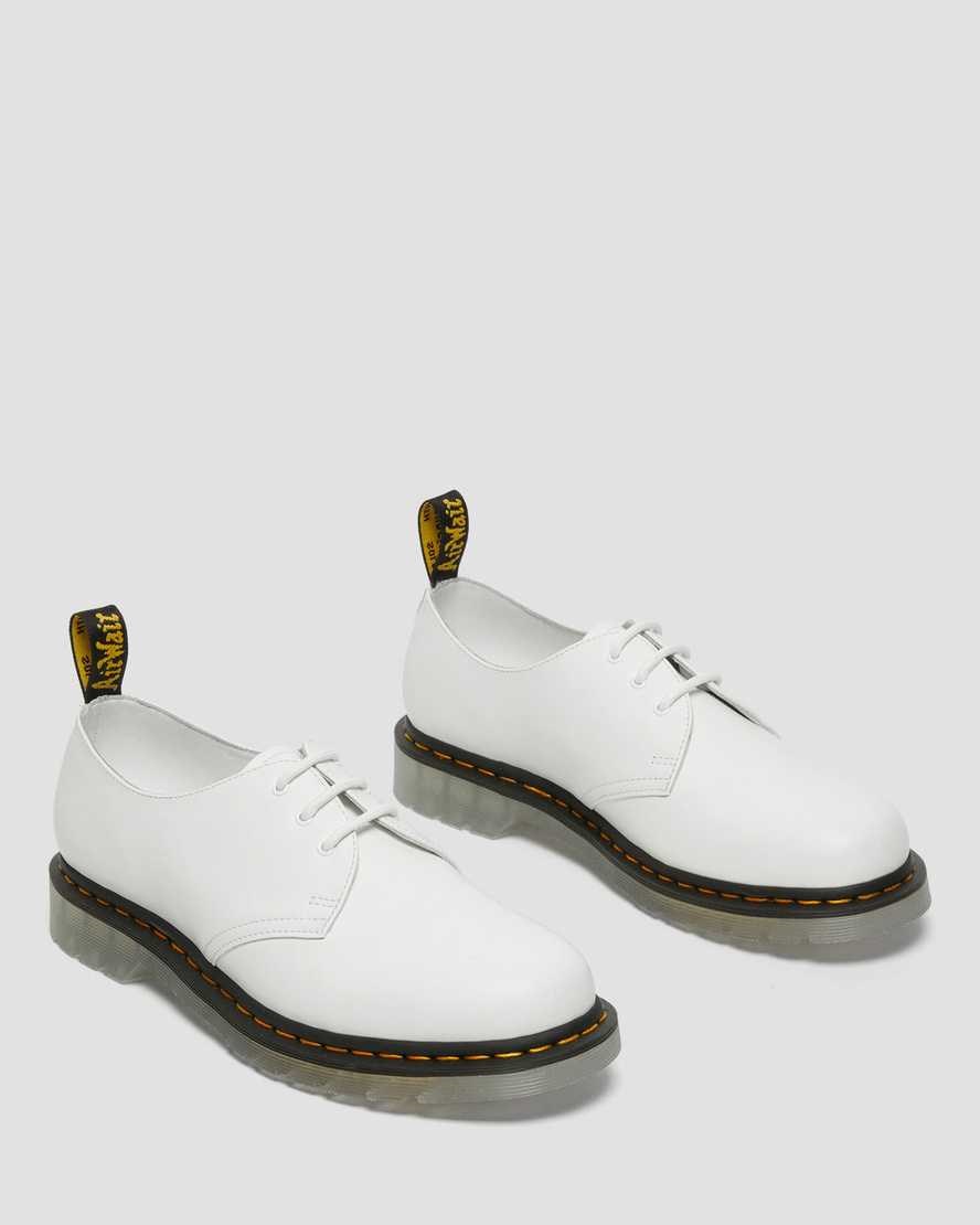 Dr Martens 1461 Iced Smooth Leder Oxfords Schuhe Damen Weiß | ULJ-238059