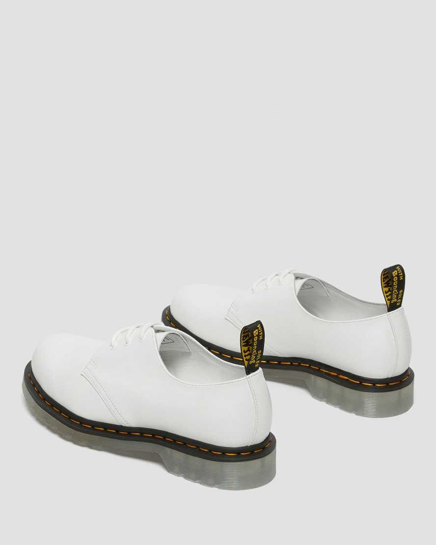 Dr Martens 1461 Iced Smooth Leder Oxfords Schuhe Damen Weiß | ULJ-238059