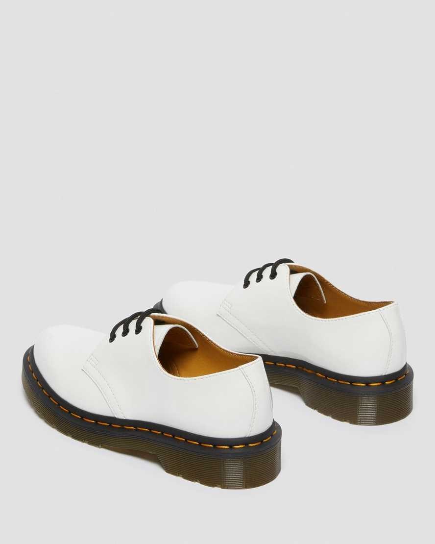 Dr Martens 1461 Lack Leder Oxfords Schuhe Damen Weiß | LPD-703419