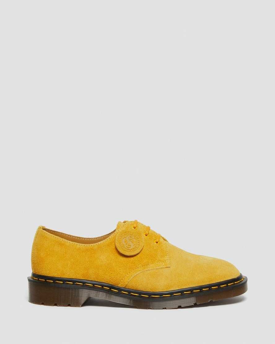 Dr Martens 1461 Made In England Wildleder Oxfords Schuhe Damen Gelb | YLG-109782