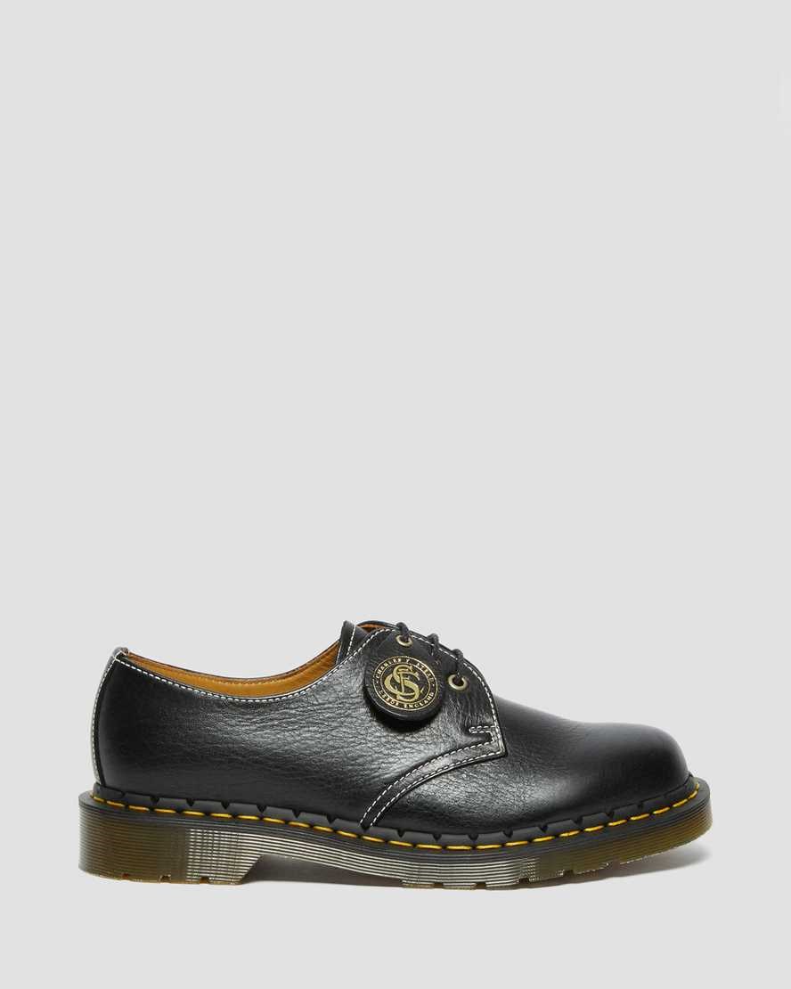 Dr Martens 1461 Made in England Klassische Leder Oxfords Schuhe Herren Schwarz | ARM-159846