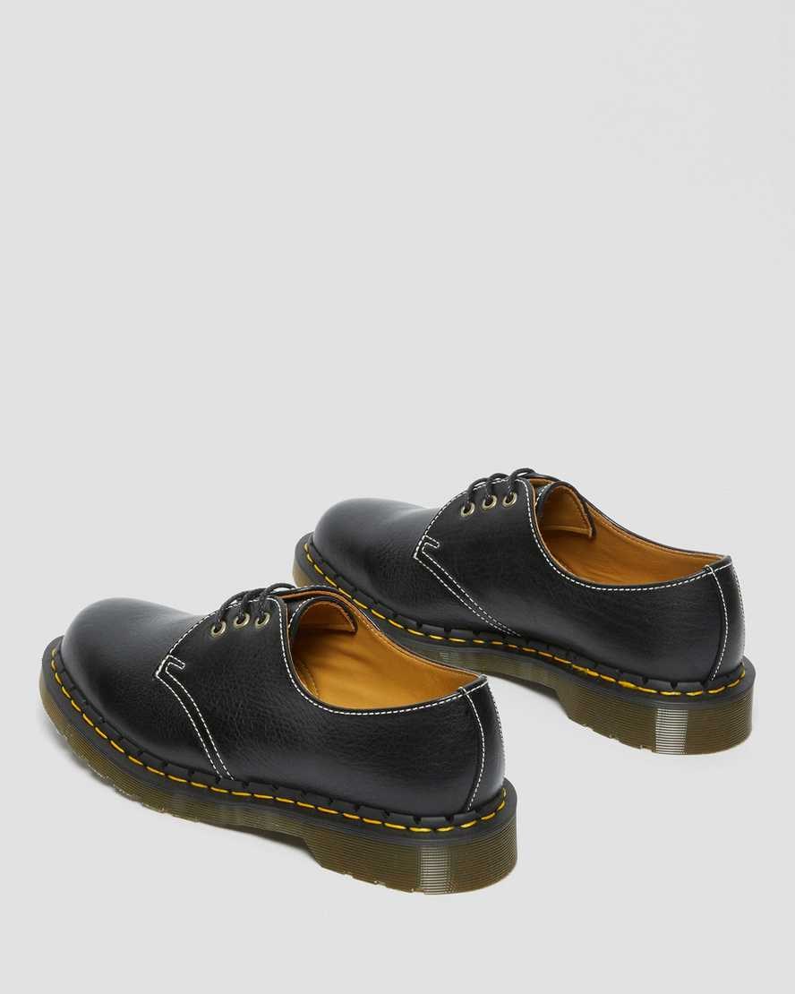 Dr Martens 1461 Made in England Klassische Leder Oxfords Schuhe Herren Schwarz | ARM-159846