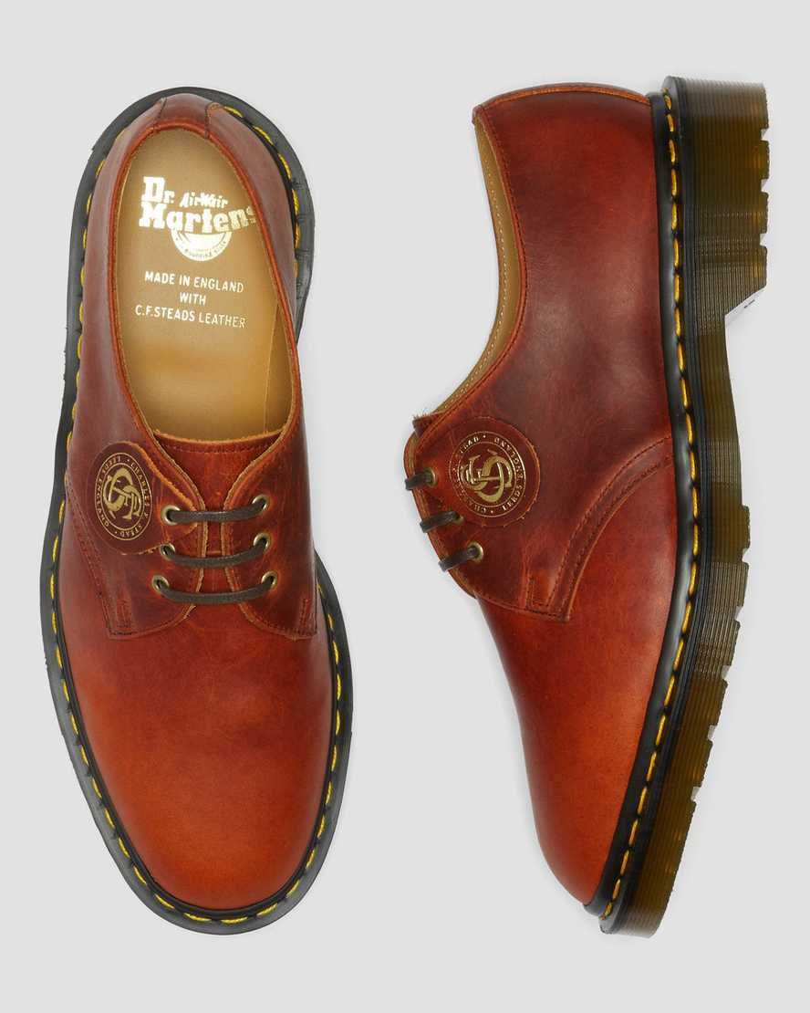 Dr Martens 1461 Made in England Klassische Oil Leder Oxfords Schuhe Herren Braun | BXN-207896