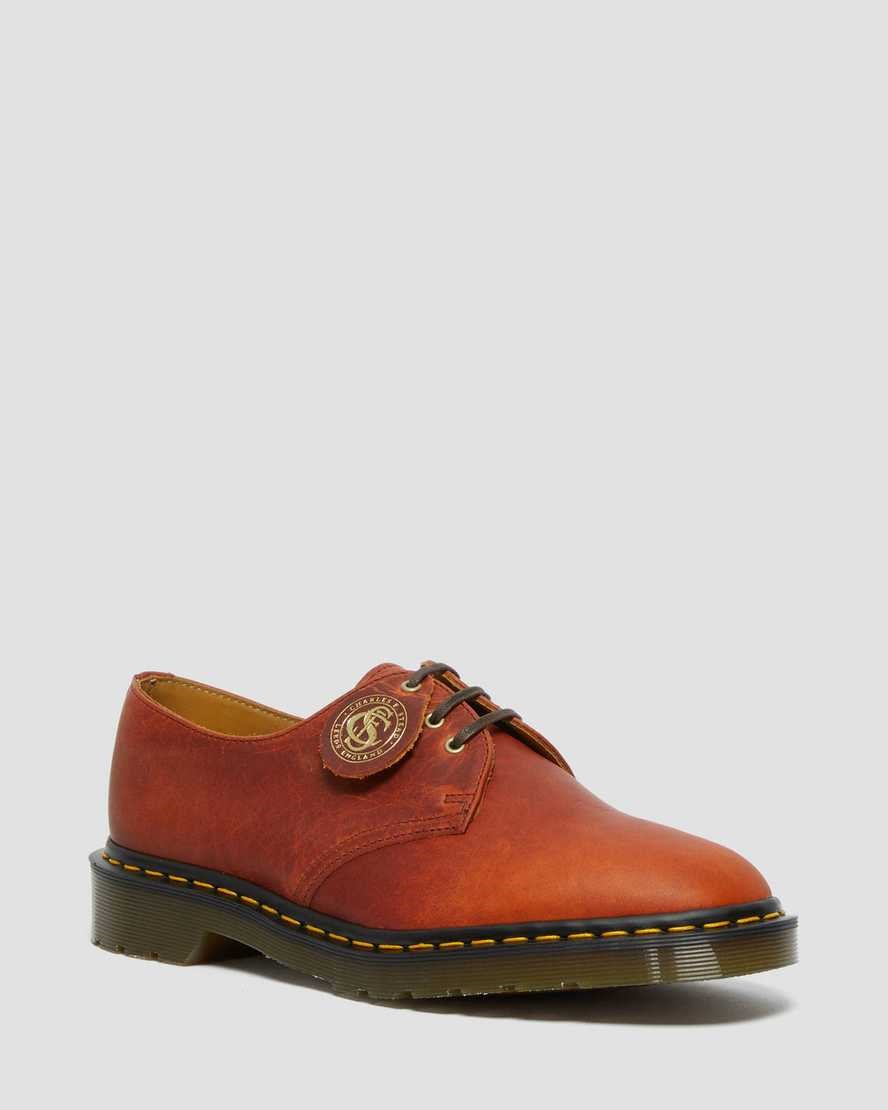 Dr Martens 1461 Made in England Klassische Oil Leder Oxfords Schuhe Herren Braun | BXN-207896