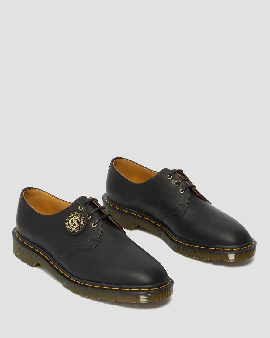 Dr Martens 1461 Made in England Klassische Oil Leder Oxfords Schuhe Herren Schwarz | SLT-148592