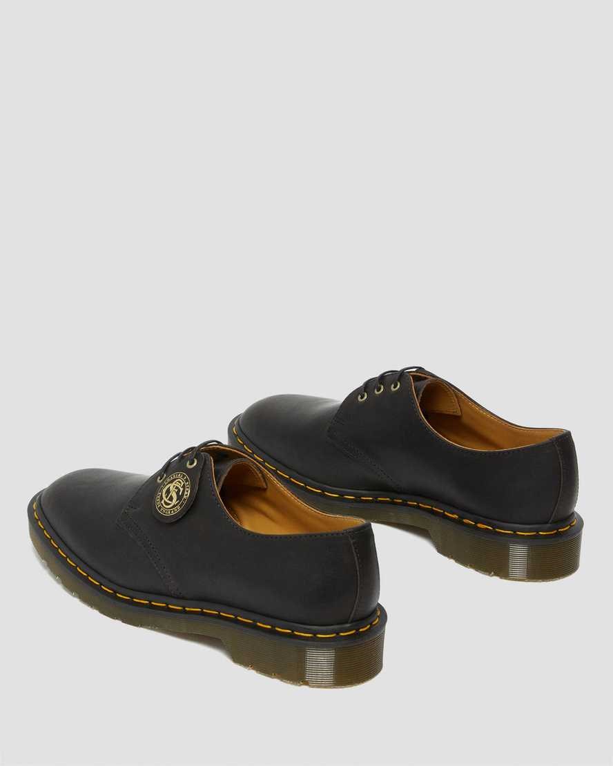 Dr Martens 1461 Made in England Klassische Oil Leder Oxfords Schuhe Herren Schwarz | SLT-148592