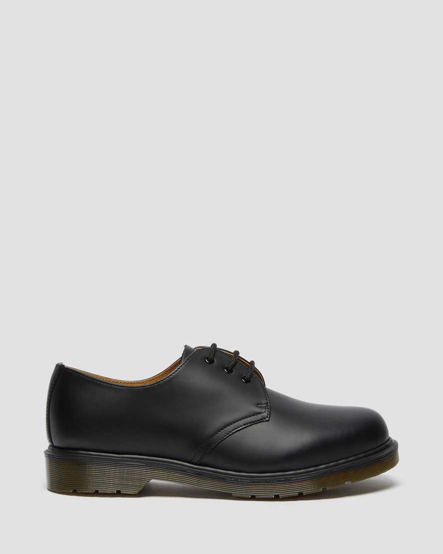 Dr Martens 1461 Plain Welt Smooth Leder Oxfords Schuhe Damen Schwarz | DYA-150672