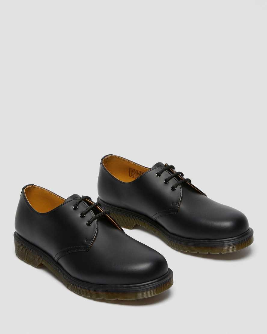 Dr Martens 1461 Plain Welt Smooth Leder Oxfords Schuhe Damen Schwarz | DYA-150672