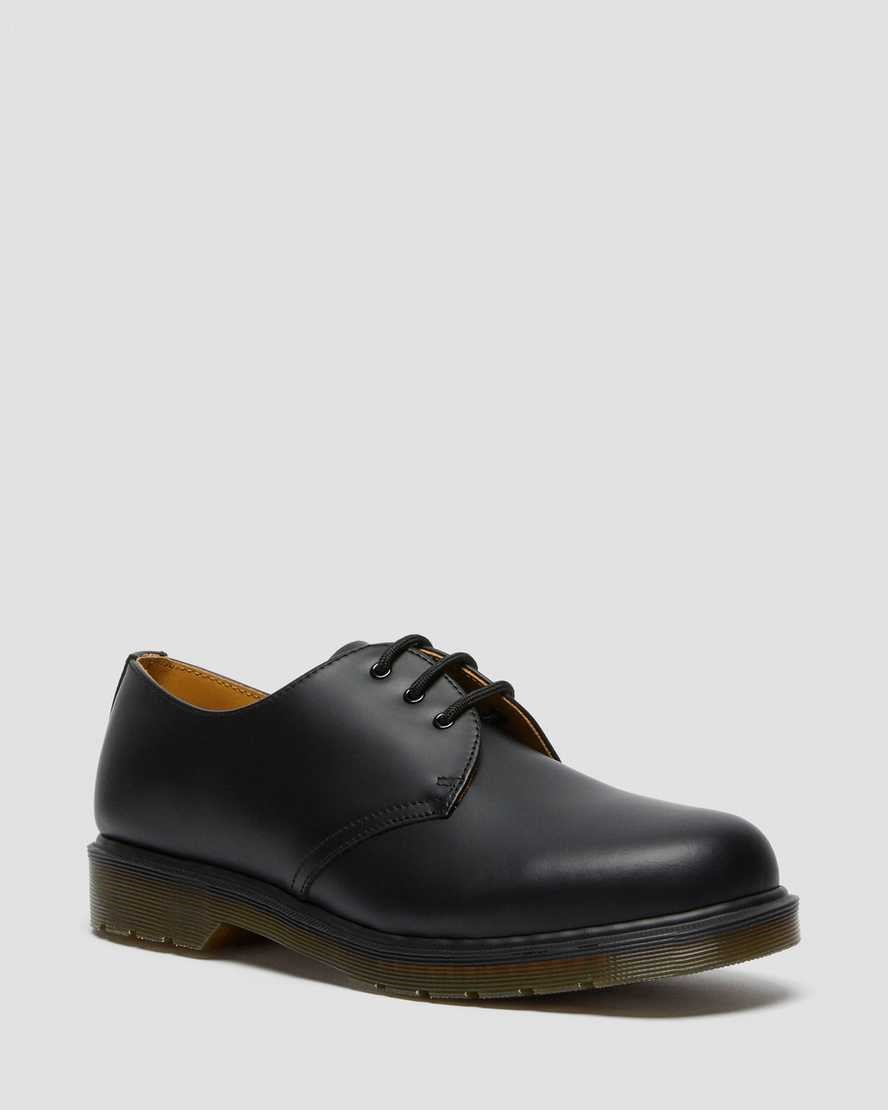 Dr Martens 1461 Plain Welt Smooth Leder Oxfords Schuhe Damen Schwarz | DYA-150672