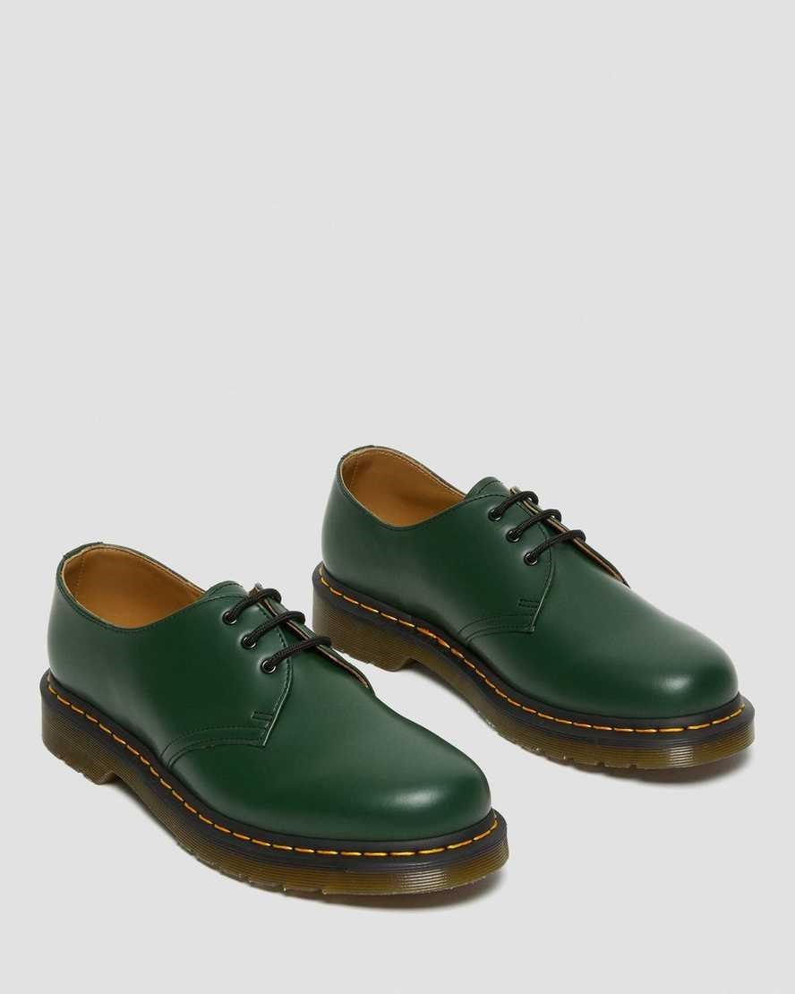 Dr Martens 1461 Smooth Leder Oxfords Schuhe Herren Grün | ALU-508374