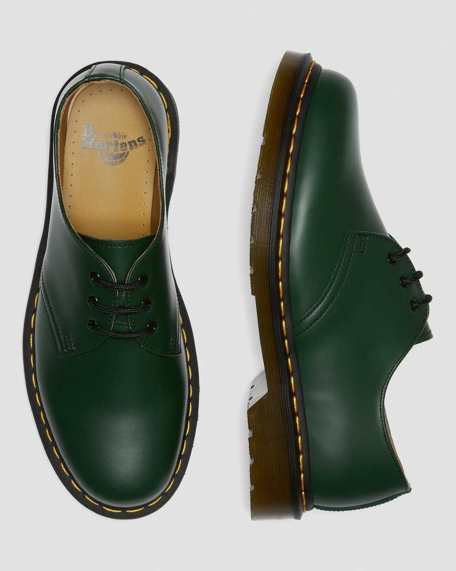 Dr Martens 1461 Smooth Leder Oxfords Schuhe Herren Grün | ALU-508374