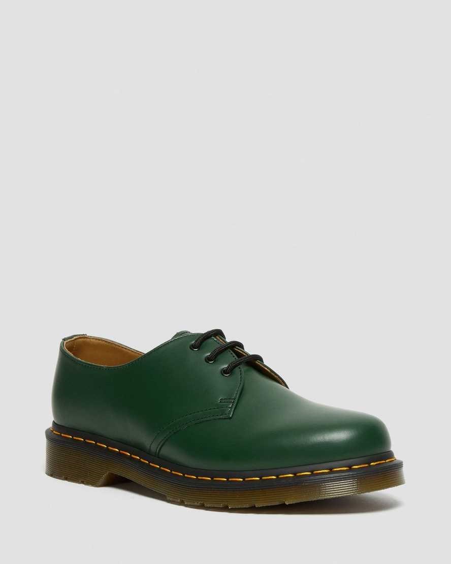 Dr Martens 1461 Smooth Leder Oxfords Schuhe Herren Grün | ALU-508374