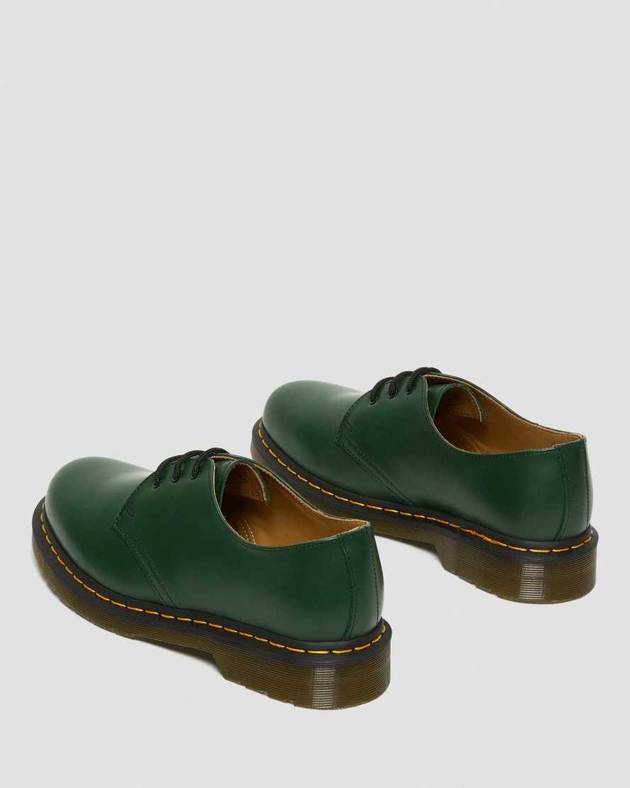 Dr Martens 1461 Smooth Leder Oxfords Schuhe Damen Grün | HXQ-498513