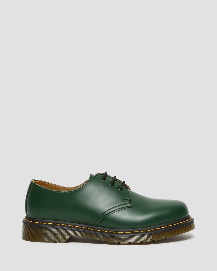 Dr Martens 1461 Smooth Leder Oxfords Schuhe Damen Grün | HXQ-498513