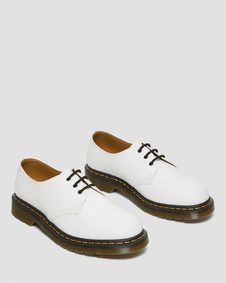 Dr Martens 1461 Smooth Leder Oxfords Schuhe Damen Weiß | JAW-564073