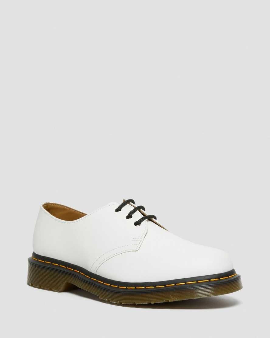 Dr Martens 1461 Smooth Leder Oxfords Schuhe Damen Weiß | JAW-564073