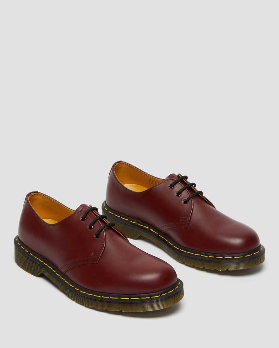 Dr Martens 1461 Smooth Leder Oxfords Schuhe Herren Rot | ZGH-234956