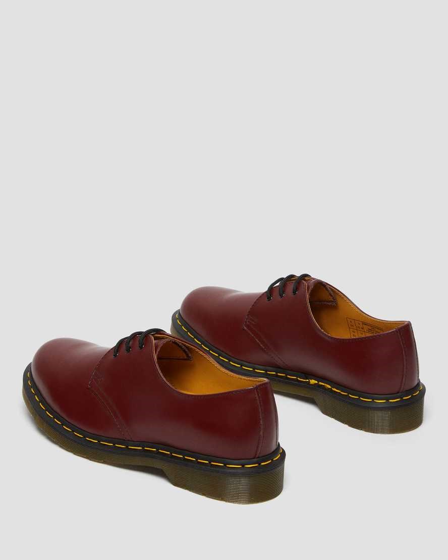 Dr Martens 1461 Smooth Leder Oxfords Schuhe Herren Rot | ZGH-234956