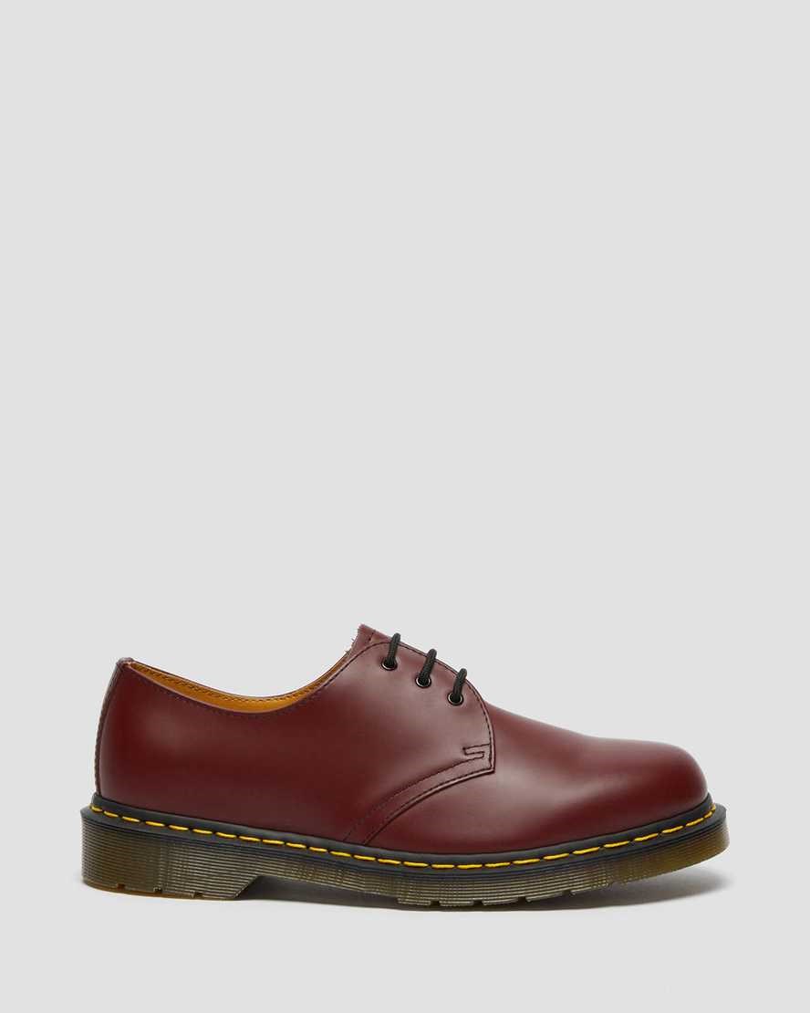 Dr Martens 1461 Smooth Leder Oxfords Schuhe Herren Rot | ZGH-234956