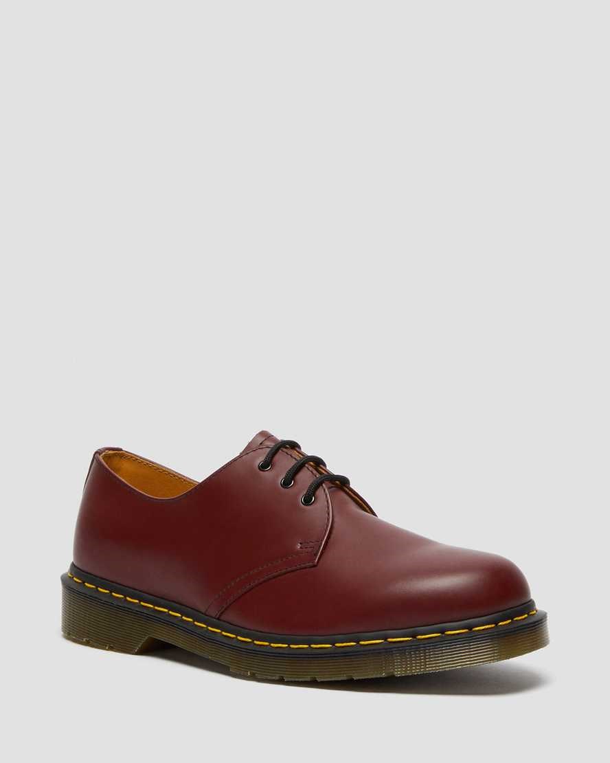 Dr Martens 1461 Smooth Leder Oxfords Schuhe Herren Rot | ZGH-234956