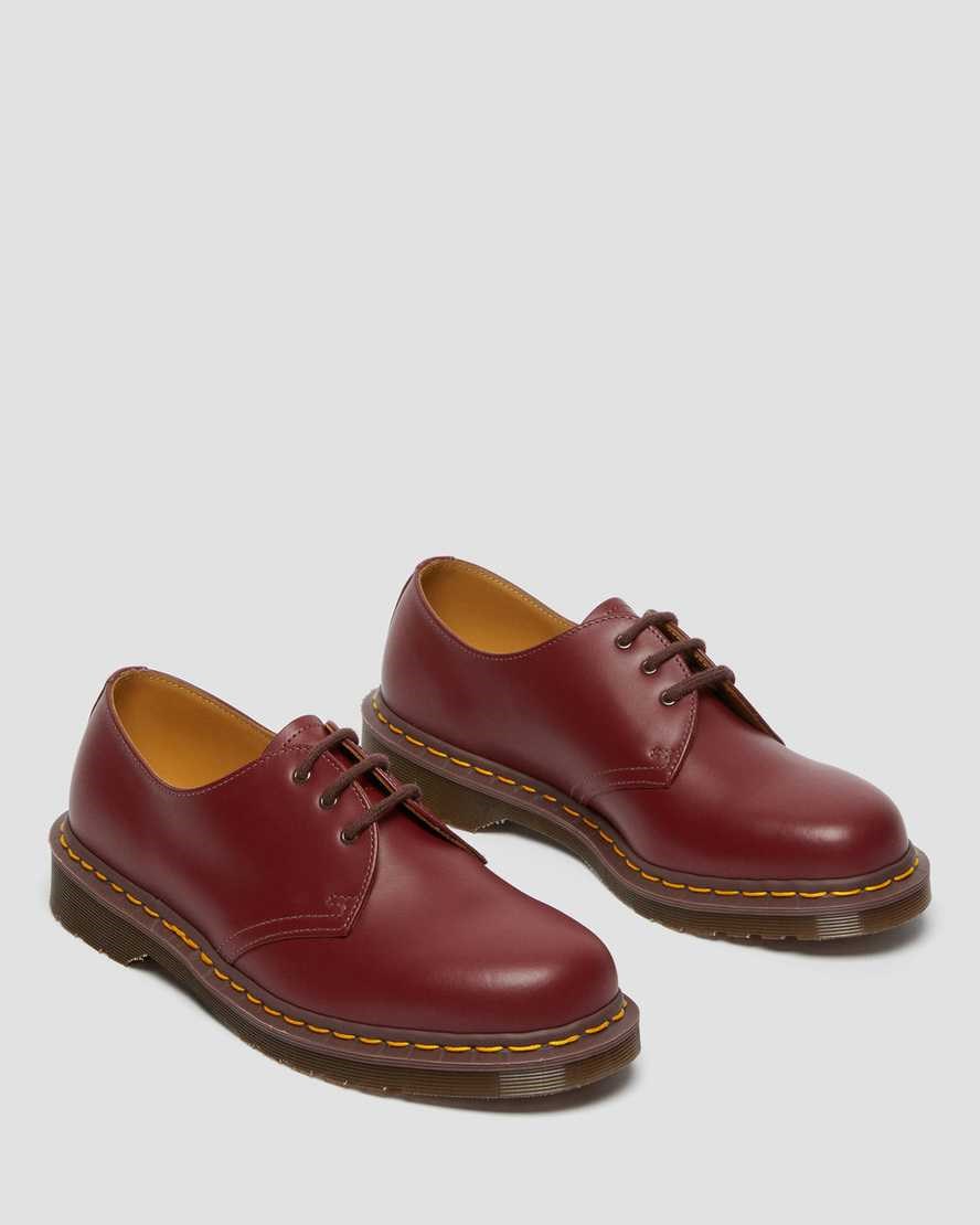 Dr Martens 1461 Vintage Made in England Oxfords Schuhe Damen Rot | QJO-097143