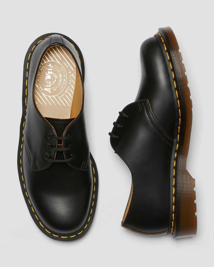 Dr Martens 1461 Vintage Made in England Oxfords Schuhe Damen Schwarz | WXR-647238