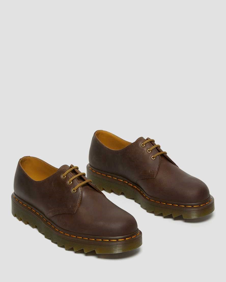 Dr Martens 1461 Ziggy Leder Oxfords Schuhe Herren Dunkelbraun | DWM-095817