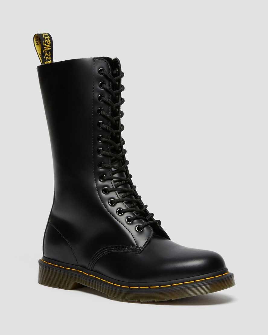 Dr Martens 1914 Smooth Leder Schnürstiefel Herren Schwarz | ONC-816059