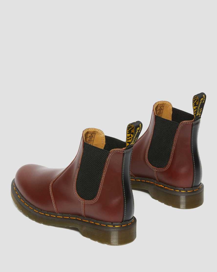 Dr Martens 2976 Abruzzo Leder Chelsea Stiefel Herren Braun Schwarz | CNL-172864