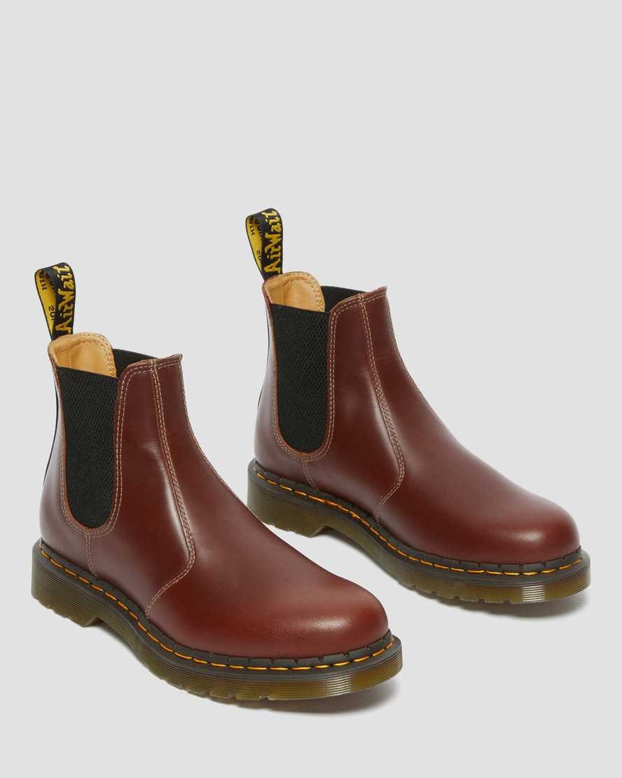 Dr Martens 2976 Abruzzo Leder Chelsea Stiefel Herren Braun Schwarz | CNL-172864