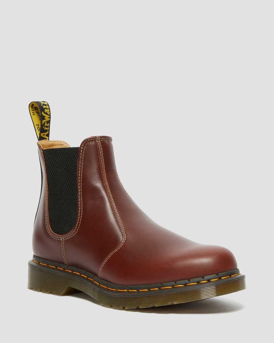 Dr Martens 2976 Abruzzo Leder Chelsea Stiefel Herren Braun Schwarz | CNL-172864