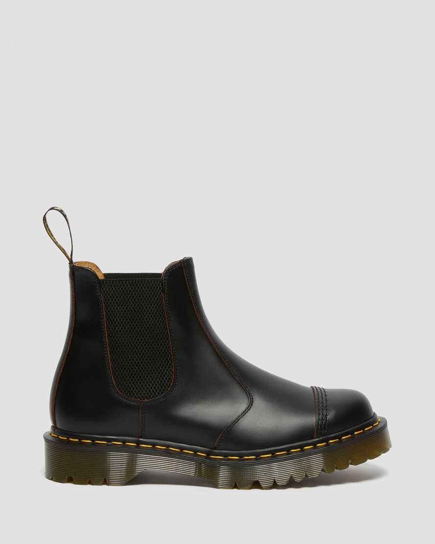 Dr Martens 2976 Bex Made in England Kappe Cap Stiefeletten Herren Schwarz | PGE-651729