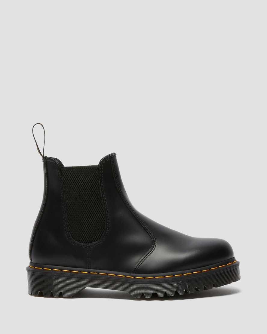 Dr Martens 2976 Bex Smooth Leder Chelsea Stiefel Herren Schwarz | LXB-703648